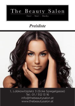 Preisliste - thebeautysalon.at