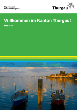 im Thurgau! - Kanton Thurgau Formular Center