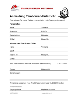 - Stadtjugendmusik Winterthur