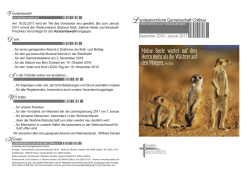 Infoblatt Dezember / Januar