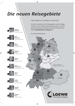 Die neuen Reisegebiete