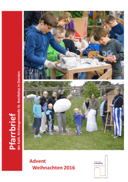 Pfarrbrief der K - St. Bonifatius Dorsten