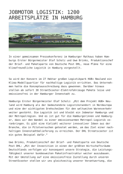 Jobmotor Logistik: 1200 Arbeitspl&auml;tze in Hamburg