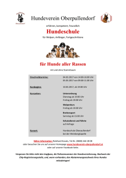 Hundeschule - Hundeverein Oberpullendorf