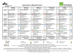 Speiseplan Mitarbeitercasino