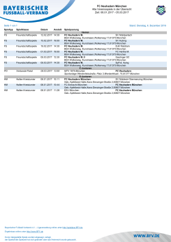 FC Neuhadern München Alle Vereinsspiele in der Übersicht Zeit