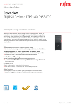 Datenblatt FUJITSU Desktop ESPRIMO P956/E90+