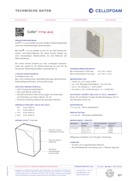 Produktdatenblatt Cello®1116 ALG