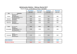 Abfahrtszeiten Biathlon - Weltcup Oberhof 2017