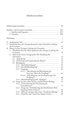 Inhaltsverzeichnis