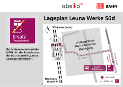 Lageplan Leuna Werke Süd Bei Schienenersatzverkehr