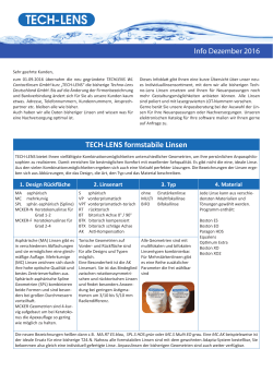 techlens-info 2016-12 - Techno Lens Deutschland GmbH