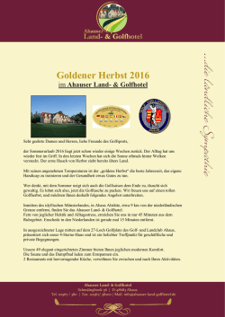 Goldener Herbst 2016