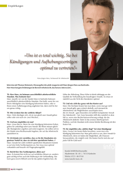 Interview Arbeitsrecht