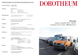 Fahrzeuge - Dorotheum
