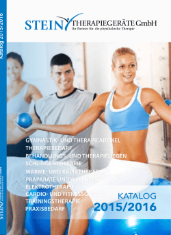 katalog2015 - Stein Therapiegeräte