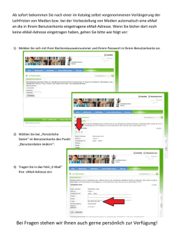 Infotext: Mailadresse im Online
