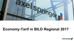 Economy-Tarif in BILD Regional 2017