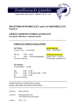 Forellenzucht Günther