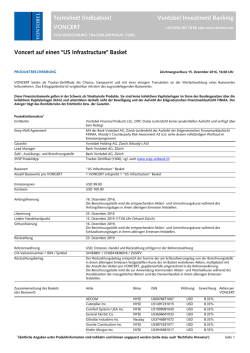 Pfandbesichertes Voncert auf einen „Swiss - Derinet