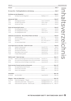 Inhaltsverzeichnis