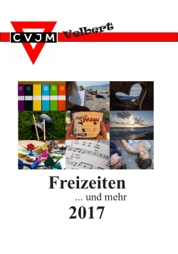 Freizeitflyer - CVJM Velbert