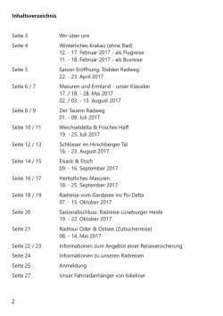 12. - 17. Februar 2017 - Radwandern in Masuren