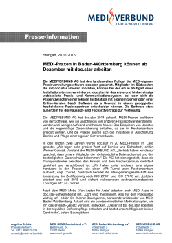 Presse-Information - MEDI Verbund Berlin