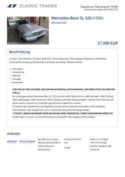 Mercedes-Benz SL 320 (1996) 21.900 EUR