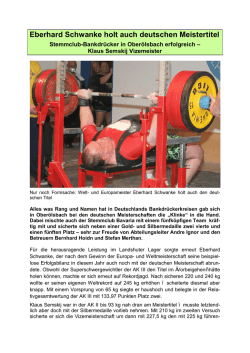 Eberhard Schwanke holt auch deutschen Meistertitel