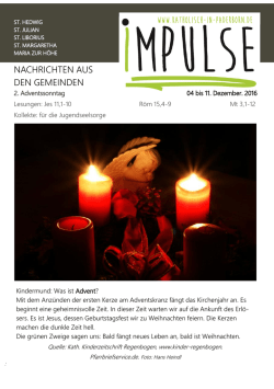 Impulse 04. Dezember 2016 - Herzlich Willkommen auf www