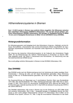 H&ouml;henreferenzsysteme in Bremen