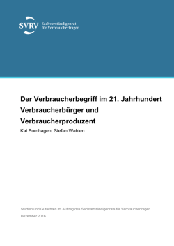 Dokument herunterladen - Sachverst&auml;ndigenrat f&uuml;r Verbraucherfragen
