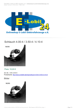 Schlauch 4.00-4 / 3.50-4 / 4.10-4 - Onlineshop E