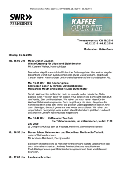 Die Woche mit Heike Greis