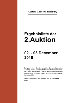 PDF-Datei zum - Auction Galleries Hamburg