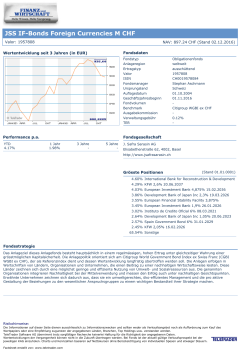 JSS IF-Bonds Foreign Currencies M CHF