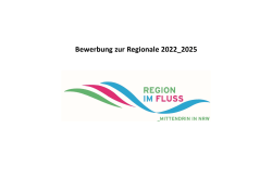 Bewerbung zur Regionale 2022_2025