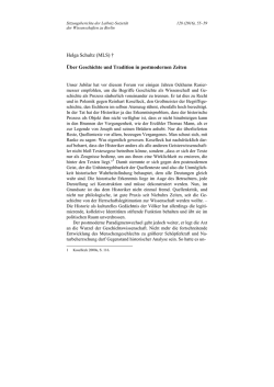 Helga Schultz - Leibniz-Soziet&auml;t der Wissenschaften zu Berlin eV