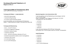 - HSF Paderborn eV | Hundeschule Paderborn