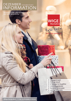 InformatIon - WIGE Montafon