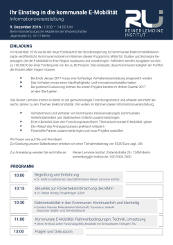 Ihr Einstieg in die kommunale E-Mobilit&auml;t