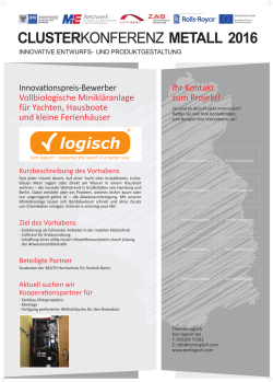 Ihr Kontakt zum Projekt! Innovationspreis