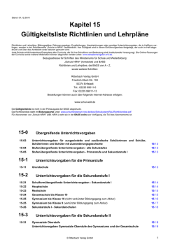 g&uuml;ltigkeitsliste rl/lp - schul
