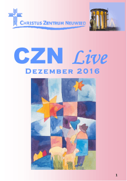 CZN-Live vom 01.12.2016 - Christus Zentrum Neuwied