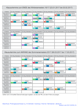 Prüfungen WS2016-2017