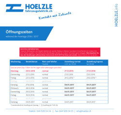 HOELZLE.info Öffnungszeiten