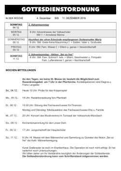 Gottesdienstordnung v. 4.