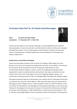 CV Charles Sherrington - PDF