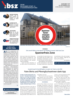 bsz-Ausgabe 1107 vom 30. November 2016 - Bochumer Stadt